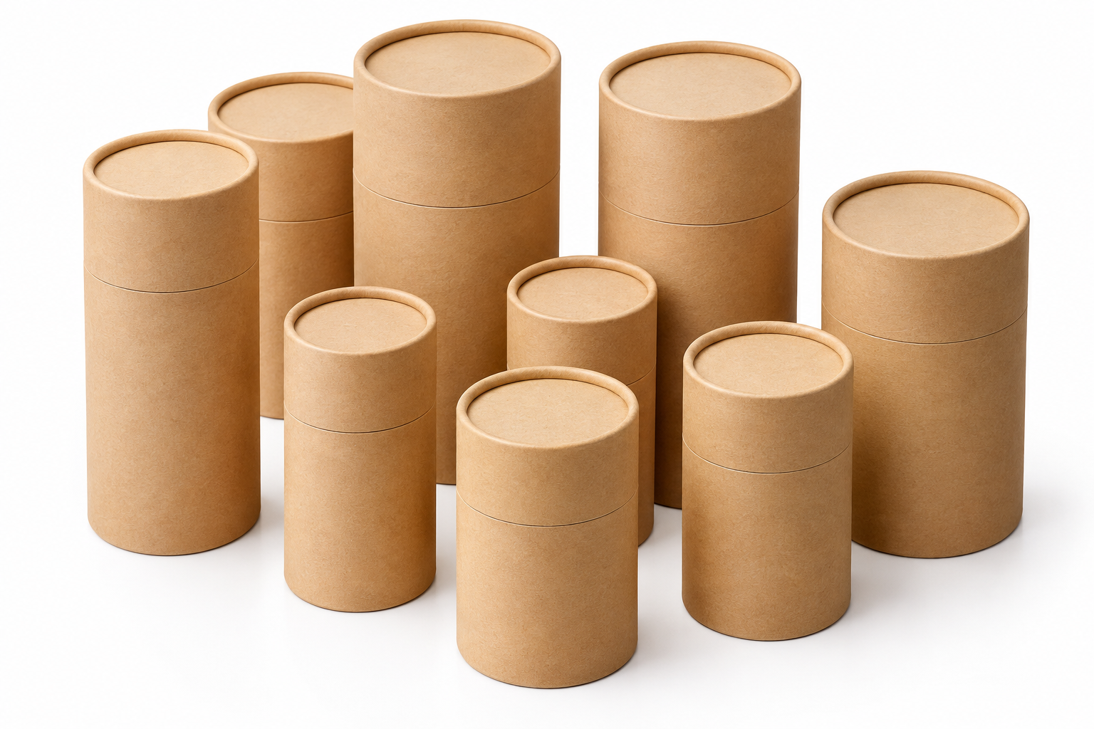 Kraft Paper Tubes with Lid